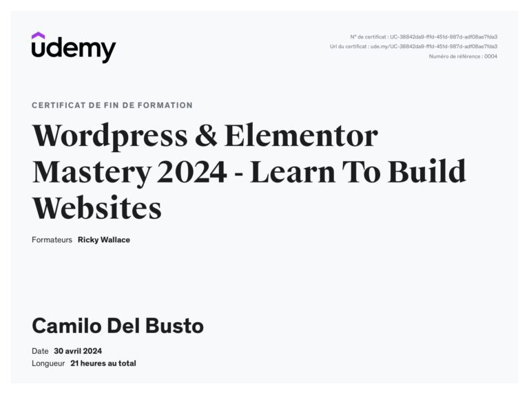 wordpress + elementor 1